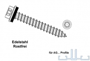 Schrauben für Auflageprofile AG.