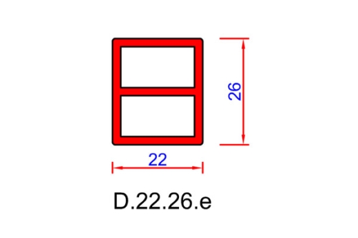 Ausgleichsleiste 22 x 26