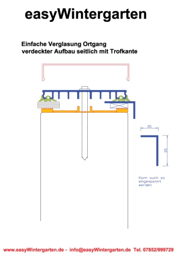 Profilabschluss Winkel blank 20 x 20 6 Meter