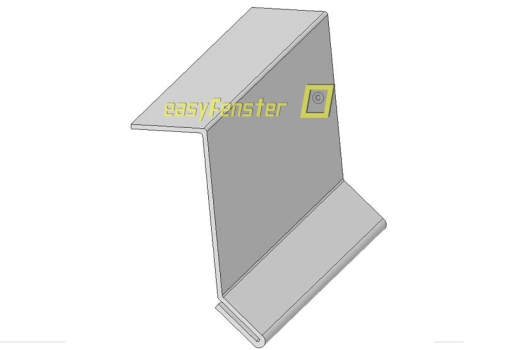 Ortgang 25 x 85 Kantteil Alu RAl 7016