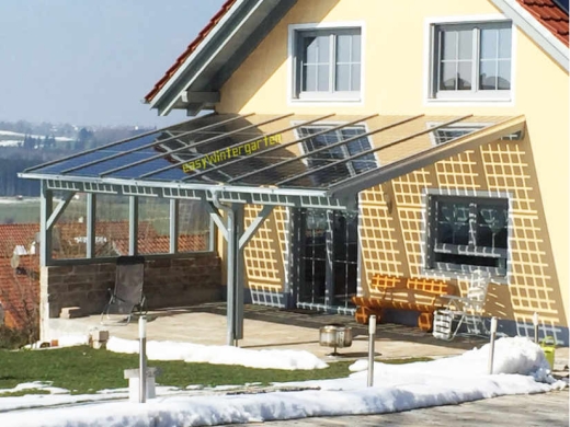 Glas-Glas Module, ca.20% Transparent - 185 Wp 710x1550 mm