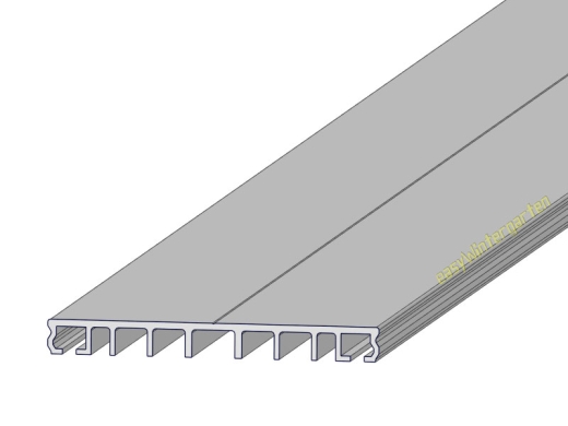 Klemmprofil P120 Alu , Pressleiste, Verlegeprofil