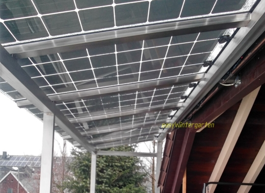 Glas-Glas Module, ca.20% Transparent - 185 Wp 710x1550 mm