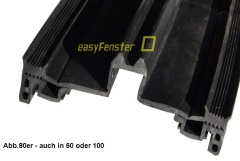 Pfostendichtung F 80-15.e Zuschnitt schwarz Pfostendichtung F 80-15.e Zuschnitt schwarz