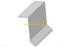 Ortgang 25 x 80 Kantteil Alublech EV 1 Ortgang 25 x 80 Kantteil Alublech EV 1