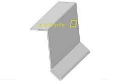 Ortgang 25 x 85 Kantteil Alu RAl 7016 Ortgang 25 x 85 Kantteil Alu RAl 7016