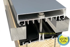 Alu Auflageprofil Komplettprofil AG.100 isoliert für 100 mm Unte Alu Auflageprofil Komplettprofil AG.100 isoliert für 100 mm Unte