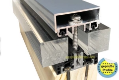 Alu Auflageprofil Komplettprofil AG.60 isoliert für 60 mm Unterk Alu Auflageprofil Komplettprofil AG.60 isoliert für 60 mm Unterk