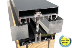 Alu Auflageprofil Komplettprofil AG.80.e isoliert für 80 mm Unterkonstruktion Alu Auflageprofil Komplettprofil AG.80.e isoliert für 80 mm Unterkonstruktion
