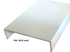 Deckprofil weiß Alu 100- A.100-20.e Deckprofil weiß Alu 100- A.100-20.e