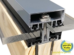 Glasauflageprofil Alu AG.60.e PREMIUM für flache Dachneigungen Glasauflageprofil Alu AG.60.e PREMIUM für flache Dachneigungen