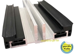 Glasauflageprofil Premium 80 - Kaltverglasung Glasauflageprofil Premium 80 - Kaltverglasung