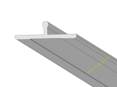 Glasstoßprofil Alu für flache Glasstöße - 10er Set Glasstoßprofil Alu für flache Glasstöße - 10er Set