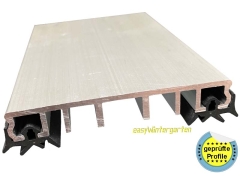 Klemmleiste 80 Alu mit Dichtung für die Glasmontage Klemmleiste 80 Alu mit Dichtung für die Glasmontage