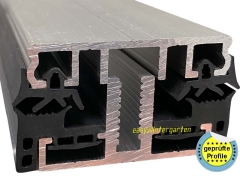 Alu Verlegeprofil vsg Mittelprofil Alu Auflageprofil für 60 mm B Alu Verlegeprofil vsg Mittelprofil Alu Auflageprofil für 60 mm B