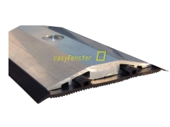 Glasstossprofil - Glasstoßprofil Alu 1000 mm lang mit Dichtung Glasstossprofil - Glasstoßprofil Alu 1000 mm lang mit Dichtung