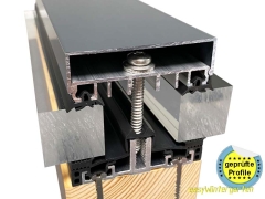 Verglasungssystem für Isolierglas bei 80mm mit AG.80.e Verglasungssystem für Isolierglas bei 80mm mit AG.80.e