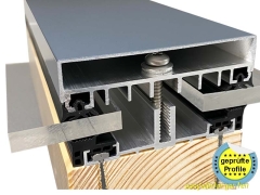 Glasauflageprofil Alu AG.100.e PREMIUM für flache Dachneigungen Glasauflageprofil Alu AG.100.e PREMIUM für flache Dachneigungen