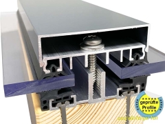 Glasauflageprofil Alu AG.80.e PREMIUM für flache Dachneigungen Glasauflageprofil Alu AG.80.e PREMIUM für flache Dachneigungen